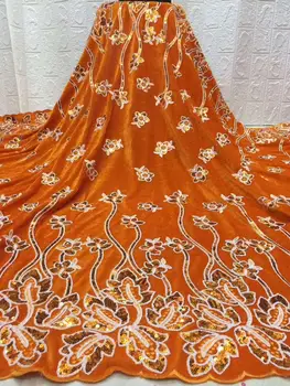 Wholesale Sequins Lace Fabric African Nigerian Tulle Lace Fabric For Indian Wedding Orange Sequins Velvet Lace Fabric Materials
Wholesale Sequins Lace Fabric African Nigerian Tulle Lace Fabric For Indian Wedding Orange Sequins Velvet Lace Fabric Materials