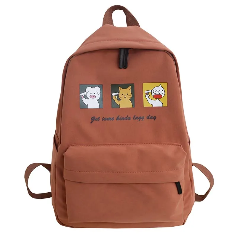 Cartoon Print Women's Backpack for Girls Large Capacity Backpack Female Student Schoolbag School School Bag Candy Color mochila
Cartoon Print Women's Backpack for Girls Large Capacity Backpack Female Student Schoolbag School School Bag Candy Color mochila