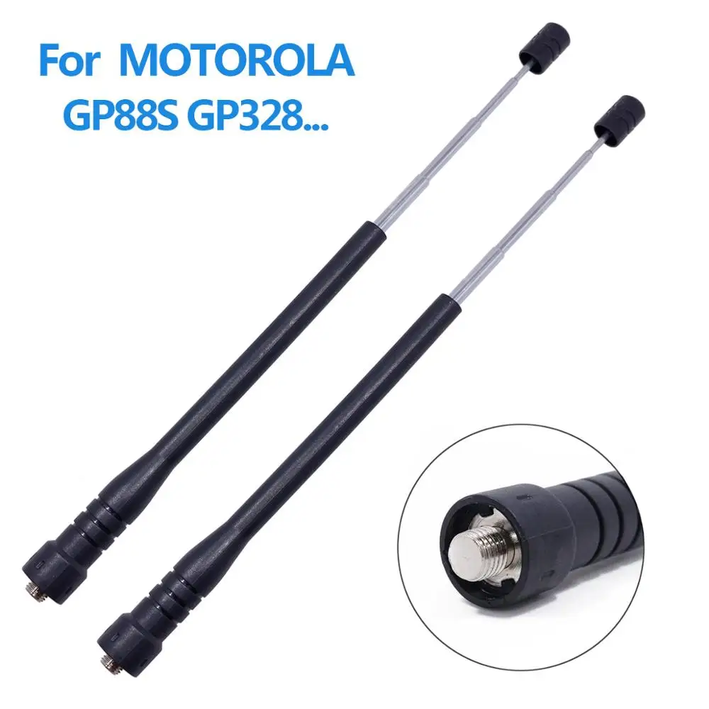 ABBREE MX телескопическая антенна двухдиапазонная VHF UHF Для Motorola GP340 GP380 CP200 CP200D EP450 HT750