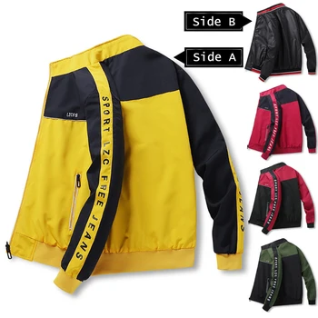 Men Jacket Letter Print 2020 Hip Hop Men's Motorcycle Jackets Autumn Casual Slim Coats Double Wear Male Streetwear Windbreaker
Men Jacket Letter Print 2020 Hip Hop Men's Motorcycle Jackets Autumn Casual Slim Coats Double Wear Male Streetwear Windbreaker
