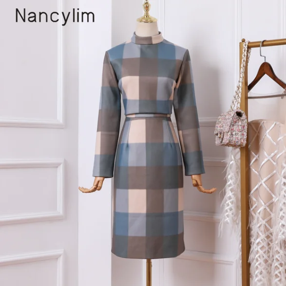 2019 Fall Winter Wool Sets Femme New Sweet Wool Blend Pull Blouse + Lattice Skirt Fashion Two-piece Suit Women Vestidos
2019 Fall Winter Wool Sets Femme New Sweet Wool Blend Pull Blouse + Lattice Skirt Fashion Two-piece Suit Women Vestidos