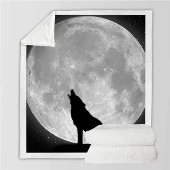 Personalized Animal Black And Moon Wolf Velvet Blanket On Bed Sofa Winter Double Warm Travel Bedding Throw Blanket For Adult Kid
Personalized Animal Black And Moon Wolf Velvet Blanket On Bed Sofa Winter Double Warm Travel Bedding Throw Blanket For Adult Kid