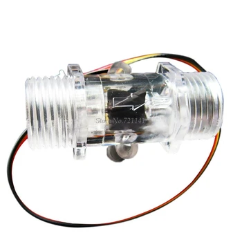 DC 5V-15V Transparent Water Flow Sensor Water Flowmeter Measurement Hall Flow Counter Switch Indicator G1/2" for Water Heater
DC 5V-15V Transparent Water Flow Sensor Water Flowmeter Measurement Hall Flow Counter Switch Indicator G1/2" for Water Heater