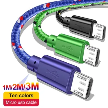 Nylon Braided Micro USB Cable 1m/2m/3m Data Sync USB Charger Cable For Samsung HTC Huawei Xiaomi Tablet Android USB Phone Cables
Nylon Braided Micro USB Cable 1m/2m/3m Data Sync USB Charger Cable For Samsung HTC Huawei Xiaomi Tablet Android USB Phone Cables