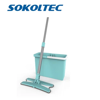 Sokoltec Flat Squeeze Lazy Spinning Mop bucket with microfiber Pads Hand wash free Magic Self-extruding For kitchen
Sokoltec Flat Squeeze Lazy Spinning Mop bucket with microfiber Pads Hand wash free Magic Self-extruding For kitchen