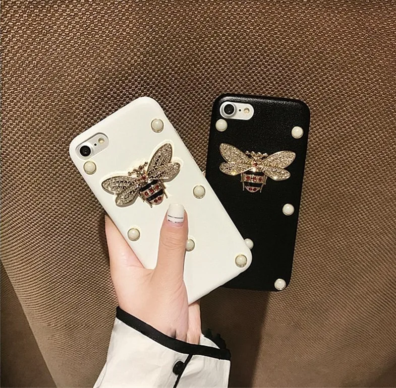 Чехол для iPhone 11 XR 7 8 Pro Max X XS Plus 6 6s роскошный кожаный чехол с жемчугом телефона |