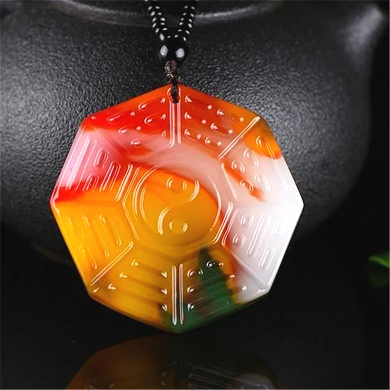 Color Jade Tai Chi Gossip Pendant Chinese Necklace Hand-Carved Fine Charm Jewellery Natural Fashion Amulet for Men Women Gifts
Color Jade Tai Chi Gossip Pendant Chinese Necklace Hand-Carved Fine Charm Jewellery Natural Fashion Amulet for Men Women Gifts