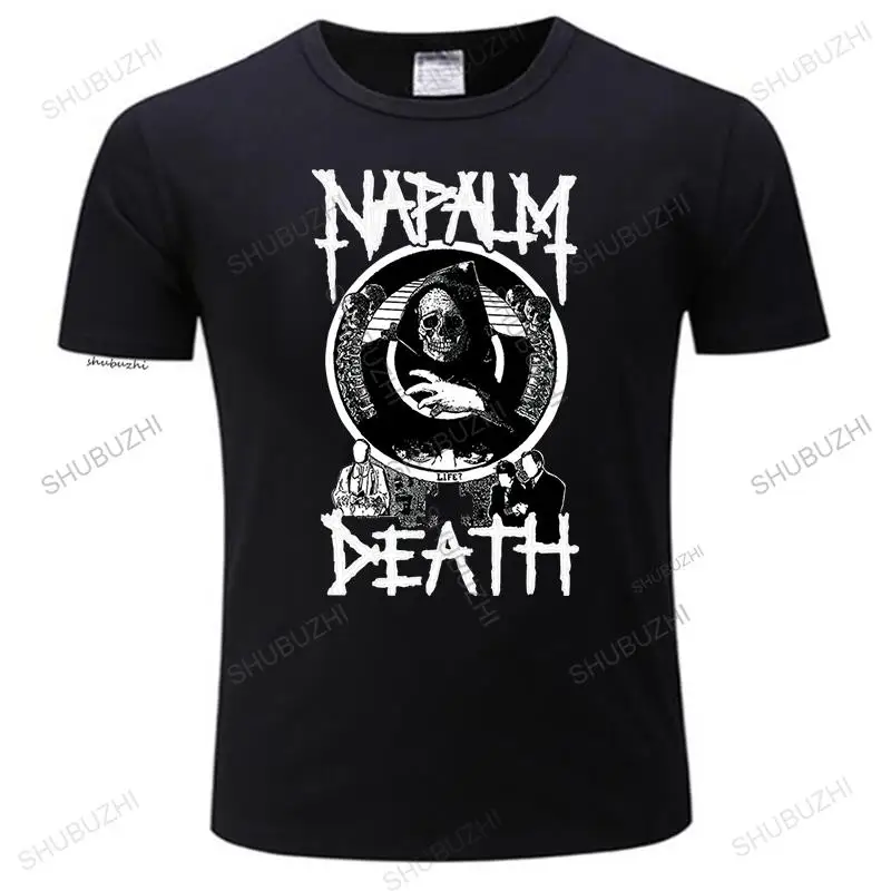 Модная брендовая мужская футболка с круглым вырезом футболки NAPALM DEATH 1 Мужская