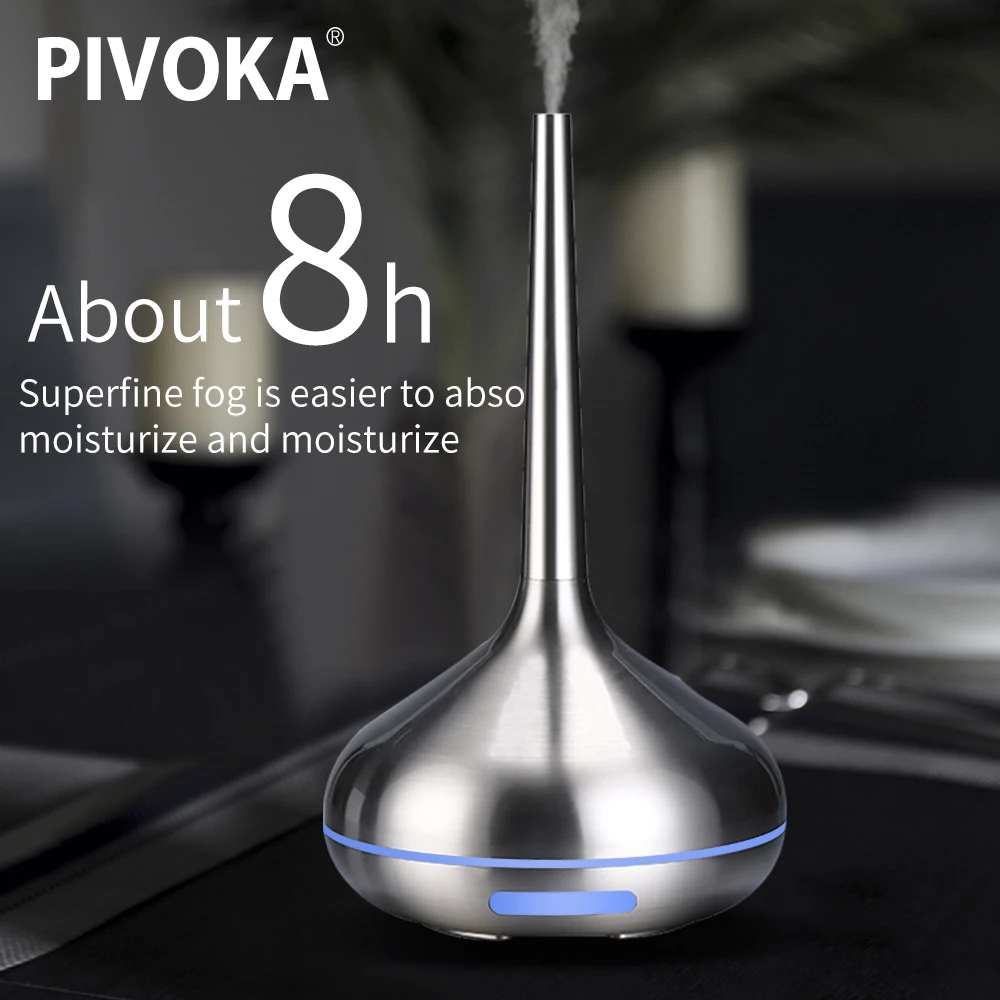 PIVOKA Air Humidifier Aroma Diffuser Essential Oil Aromatherapy Ultrasonic Humidifier USB Mist Maker Housing Led Metal surface
PIVOKA Air Humidifier Aroma Diffuser Essential Oil Aromatherapy Ultrasonic Humidifier USB Mist Maker Housing Led Metal surface