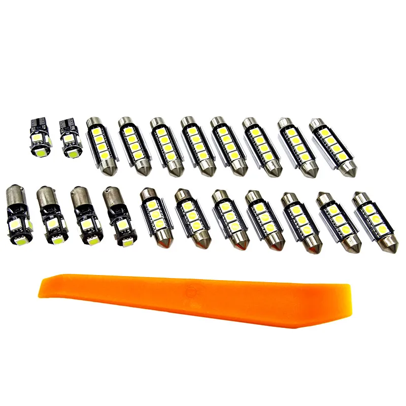 21 Pcs Car LED Interior Light White Auto Dome Reading Light Bulbs License Plate Light Kit Fit for BMW 5 Series E39 M5 1997-2003
21 Pcs Car LED Interior Light White Auto Dome Reading Light Bulbs License Plate Light Kit Fit for BMW 5 Series E39 M5 1997-2003