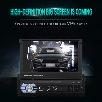 Upgraded Foldable 7 inch Screen Car MP5 Player Autoradio Bluetooth AM FM Radio Video Media Player Support USB/TF/AUX
Upgraded Foldable 7 inch Screen Car MP5 Player Autoradio Bluetooth AM FM Radio Video Media Player Support USB/TF/AUX
