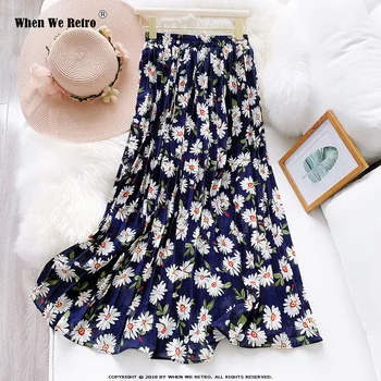 Summer Long Beach Skirt WF0102 Women Chiffon Skirts jupe femme Ladies Pretty Bohemia Maxi Floral Boho Skirt 
Summer Long Beach Skirt WF0102 Women Chiffon Skirts jupe femme Ladies Pretty Bohemia Maxi Floral Boho Skirt