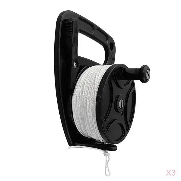 3x Scuba Dive Reel Kayak Anchor & Thumb Stopper, Handle, 46m White Line for Technical Diving Safety Gear Equipment
3x Scuba Dive Reel Kayak Anchor & Thumb Stopper, Handle, 46m White Line for Technical Diving Safety Gear Equipment