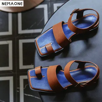 2020 New Fashion Color Matching Summer Sandals Genuine Leather Elegant Square Toe 3cm Heel Women Shoes Ladies Casual Party Shoes
2020 New Fashion Color Matching Summer Sandals Genuine Leather Elegant Square Toe 3cm Heel Women Shoes Ladies Casual Party Shoes