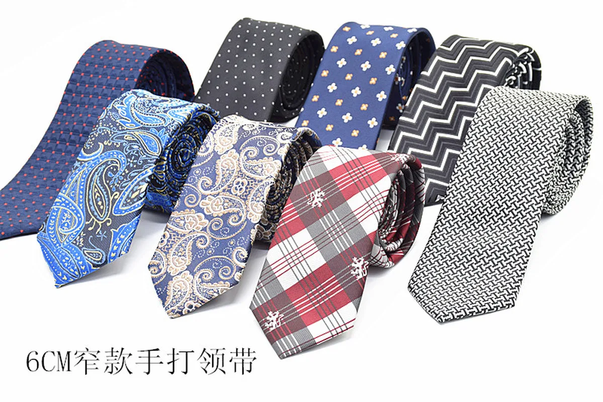 Pugmi Men's Korean version of narrow tie Fashion Leisure Marriage narrow version of 6cm formal Business British small tie
Pugmi Men's Korean version of narrow tie Fashion Leisure Marriage narrow version of 6cm formal Business British small tie