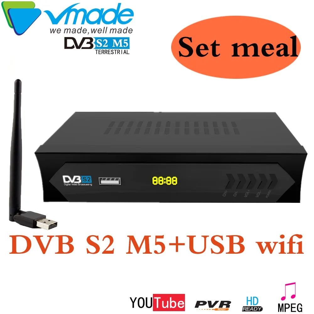 Vmade HD DVB S2 M5 High definition Digital Video satellite receiver 1080P with MPEG-2/-4 H.264 full Multimedia Player High Defin
Vmade HD DVB S2 M5 High definition Digital Video satellite receiver 1080P with MPEG-2/-4 H.264 full Multimedia Player High Defin