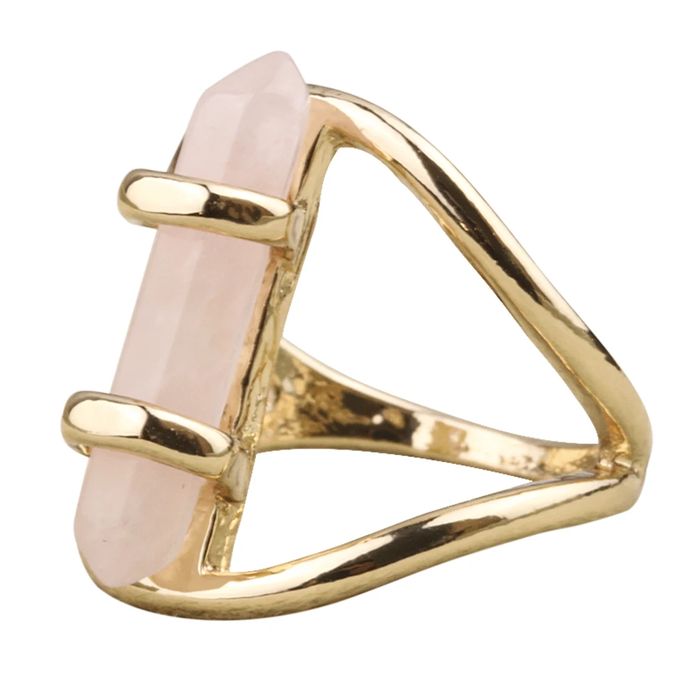 Fashion Gold Color Environmental Alloy Pink Rose Powder Crystal Hexagonal Ring for Women Jewelry
Fashion Gold Color Environmental Alloy Pink Rose Powder Crystal Hexagonal Ring for Women Jewelry