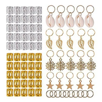 80Pcs DIY Stars Polished Metal Cuffs Rings Clips Decorative Loops Leaves Dreadlocks Jewelry Pendants Easy Use Hair Braid Set 
80Pcs DIY Stars Polished Metal Cuffs Rings Clips Decorative Loops Leaves Dreadlocks Jewelry Pendants Easy Use Hair Braid Set
