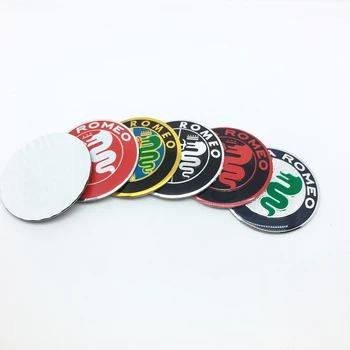 Car styling 4pcs 56mm Car Wheel Center Hub Caps Cover Sticker Emblem Badge For Alfa Romeo 159 147 156 Giulietta Mito 147 159