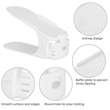 Shoe Organizer Durable Adjustable Footwear Support Slot Space Saving Cabinet Closet Stand Shoes Storage Rack Shoebox d#
Shoe Organizer Durable Adjustable Footwear Support Slot Space Saving Cabinet Closet Stand Shoes Storage Rack Shoebox d#