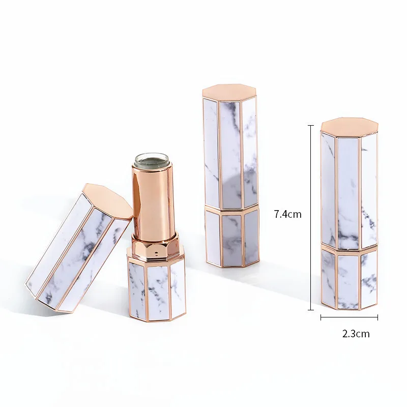

Marble Lipstick Tube 12.1mm DIY Lip Balm Tubes Homemade Lip Stick Beauty Lipstick Balm Containers Empty Cosmetic Birthday Makeup