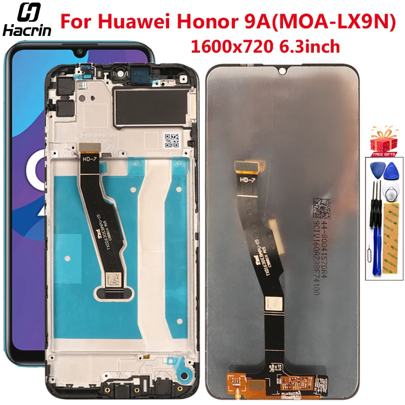 Display For Huawei Honor 9A MOA-LX9N LCD Dispaly Touch Screen Digitizer Assembly Replacement LCD For Honor 9A 9 A Screen 6.3inch
Display For Huawei Honor 9A MOA-LX9N LCD Dispaly Touch Screen Digitizer Assembly Replacement LCD For Honor 9A 9 A Screen 6.3inch