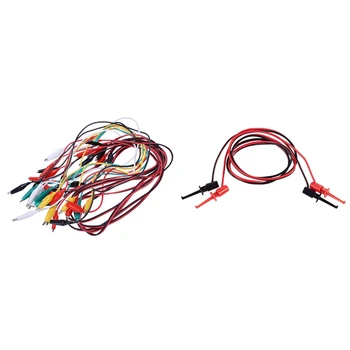 20Pcs Single/Dual Double-Ended Wire Test Leads Alligator Clips Jumper with 1 Pair Multimeter Electrical Testing Cable 1M
20Pcs Single/Dual Double-Ended Wire Test Leads Alligator Clips Jumper with 1 Pair Multimeter Electrical Testing Cable 1M