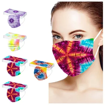 Adult 50 PC Tie-dyed Digital Printing Three Layer Protective Breathable Mask Mouth Caps Windproof Face Shield mascarillas
Adult 50 PC Tie-dyed Digital Printing Three Layer Protective Breathable Mask Mouth Caps Windproof Face Shield mascarillas