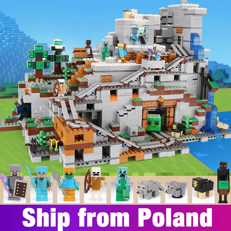 18032 18008 My World Toddlers Iron Golem kids Toys Mountain Cave Building Blocks brick with 21137 Christmas compatible lego
18032 18008 My World Toddlers Iron Golem kids Toys Mountain Cave Building Blocks brick with 21137 Christmas compatible lego