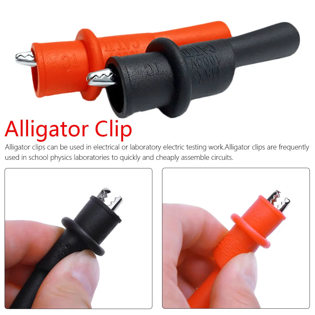 New! 1 Pair Alligator Clip Universal Accessories Table Pen Universal Alligator Clip Test Clip Multimeter Tester Probe
New! 1 Pair Alligator Clip Universal Accessories Table Pen Universal Alligator Clip Test Clip Multimeter Tester Probe
