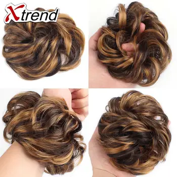 Xtrend Synthetic Flexible Hair Buns Curly Scrunchy Chignon Elastic Messy Wavy Scrunchies Wrap For Ponytail Extensions For Women
Xtrend Synthetic Flexible Hair Buns Curly Scrunchy Chignon Elastic Messy Wavy Scrunchies Wrap For Ponytail Extensions For Women