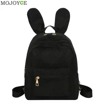 Cute Rabbit Ears Backpacks Casual Canvas Dual Shoulder Bags Travel Women Large Capacity Rucksacks Teenage Girls School Bags
Cute Rabbit Ears Backpacks Casual Canvas Dual Shoulder Bags Travel Women Large Capacity Rucksacks Teenage Girls School Bags