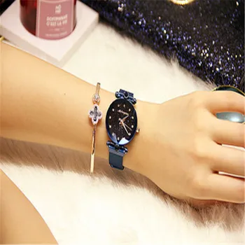 2019 New Women's Watch Korean Edition Fashionable Quartz Waterproof Magnetite Mesh Watch with Drilling Star Surface
2019 New Women's Watch Korean Edition Fashionable Quartz Waterproof Magnetite Mesh Watch with Drilling Star Surface
