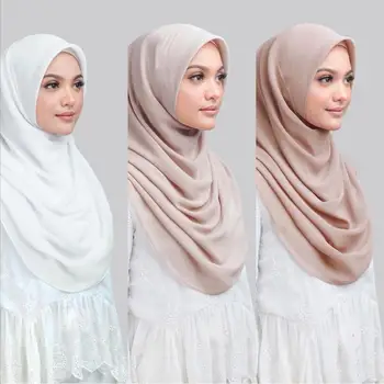 Women Chiffon Muslim Plain Rectangle Solid Color Shawl Scarves Hijab Wrap Turban Girls Ladies Head Clothing Accessories 
Women Chiffon Muslim Plain Rectangle Solid Color Shawl Scarves Hijab Wrap Turban Girls Ladies Head Clothing Accessories