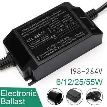 220V 6W 12W 25W 55W 75W Water Treatment Ultraviolet Light Bactericidal and Sterilizing UV Lamp Power Adapter with Plug Ballast
220V 6W 12W 25W 55W 75W Water Treatment Ultraviolet Light Bactericidal and Sterilizing UV Lamp Power Adapter with Plug Ballast