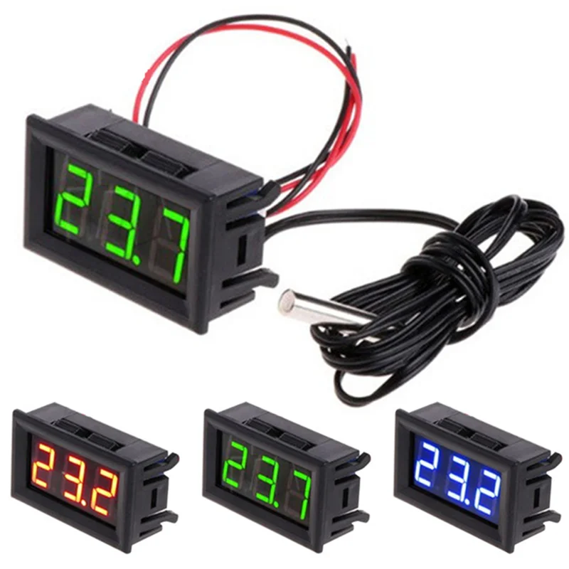 0.56 inch Temperature Sensor Module Meter Detector With Sensors Probe DC 5-12V 0.56" Thermometer LED Digital Tester Panel Gauge
0.56 inch Temperature Sensor Module Meter Detector With Sensors Probe DC 5-12V 0.56" Thermometer LED Digital Tester Panel Gauge