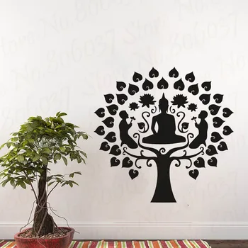 Buddhism Vinyl Wall Decals Meditation Buddha Tree Wall Art Sticker Buddha Payrer Wall Murals Home Decor Religion Art WL2035
Buddhism Vinyl Wall Decals Meditation Buddha Tree Wall Art Sticker Buddha Payrer Wall Murals Home Decor Religion Art WL2035