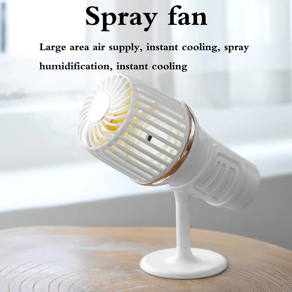 Creative Microphone Spray Fan USB Moisturizing Fan Portable Handheld Desktop Small Personal Rechargeable Fan Home Office Summer
Creative Microphone Spray Fan USB Moisturizing Fan Portable Handheld Desktop Small Personal Rechargeable Fan Home Office Summer