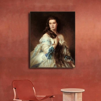 Cassisy Canvas Oil Painting《Portrait Of Madame Rimsky Korsakov》Franz Xaver Winterhalter Artwork Picture Modern Home Decoration
Cassisy Canvas Oil Painting《Portrait Of Madame Rimsky Korsakov》Franz Xaver Winterhalter Artwork Picture Modern Home Decoration