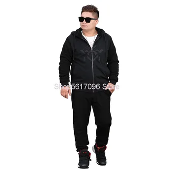 Winter Men's Leisure Suit With Cap Double Layer Plus Velvet Thicken Big Size Men's Sportswear Reservation
Winter Men's Leisure Suit With Cap Double Layer Plus Velvet Thicken Big Size Men's Sportswear Reservation