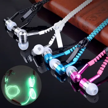 Fashion Full Glowing Earphone Luminous Light Metal Zipper Ear Phones Glow In The Dark for Iphone Samsung MP3 with Microphone
Fashion Full Glowing Earphone Luminous Light Metal Zipper Ear Phones Glow In The Dark for Iphone Samsung MP3 with Microphone