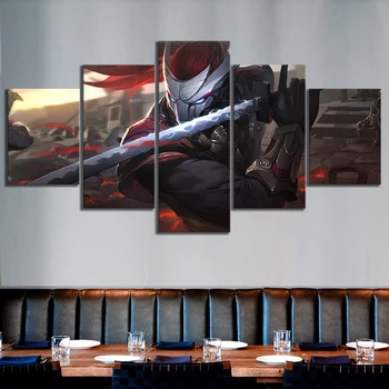 Wall Art Canvas Prints Poster 5 Pieces Yasuo The Unforgiven LOL Game Character Painting Home Decor Modular Picture
Wall Art Canvas Prints Poster 5 Pieces Yasuo The Unforgiven LOL Game Character Painting Home Decor Modular Picture