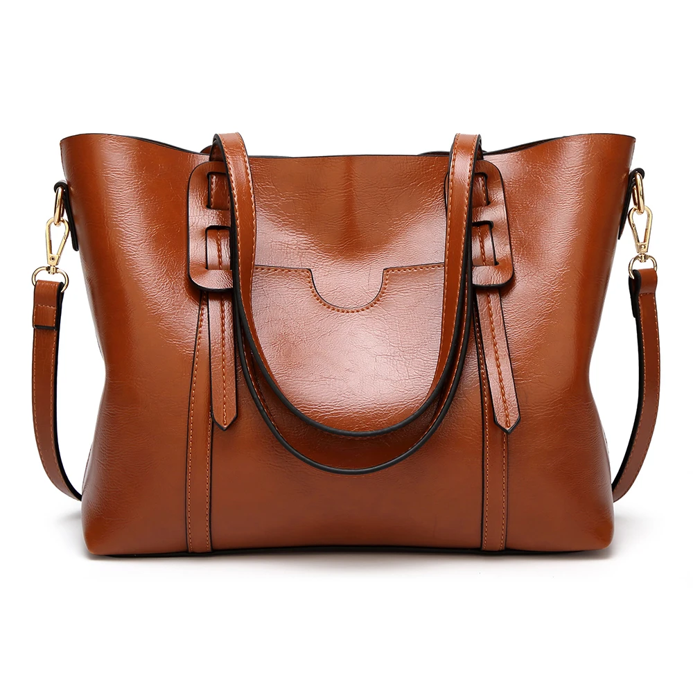 Fashion Women's Handbags High Quality PU Leather Tote Shoulder Bags European and American Retro Style Lady Soft Top Handle Bag
Fashion Women's Handbags High Quality PU Leather Tote Shoulder Bags European and American Retro Style Lady Soft Top Handle Bag