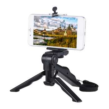 Mini Tripod Stand Support Holder Hand Grip Stabilizer with Smartphone Clip Bracket for iPhone 7/6 Plus or Samsung Galaxy S7/S6
Mini Tripod Stand Support Holder Hand Grip Stabilizer with Smartphone Clip Bracket for iPhone 7/6 Plus or Samsung Galaxy S7/S6