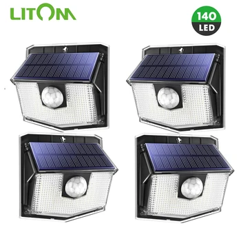 4pcs LITOM 140 LED Solar Lights IPX7 Waterproof Outdoor Solar Lights with 3 Lighting Modes Wide Angle Super Bright Garden Lamps
4pcs LITOM 140 LED Solar Lights IPX7 Waterproof Outdoor Solar Lights with 3 Lighting Modes Wide Angle Super Bright Garden Lamps