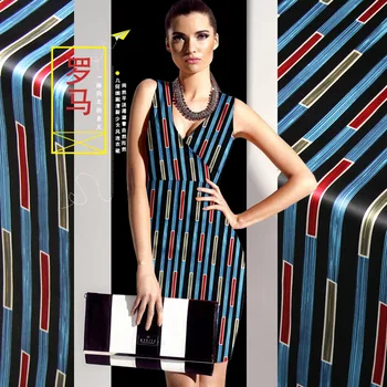 PRINTED SILK STRETCH SATIN 118cm width 19momme 100% Pure Silk Fabric Stripe Pattern Tissu Patch Work
PRINTED SILK STRETCH SATIN 118cm width 19momme 100% Pure Silk Fabric Stripe Pattern Tissu Patch Work