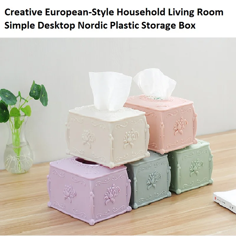 Creative European-Style Household Living Room Simple Tissue Box ,Desktop Nordic Plastic Storage Box
Creative European-Style Household Living Room Simple Tissue Box ,Desktop Nordic Plastic Storage Box