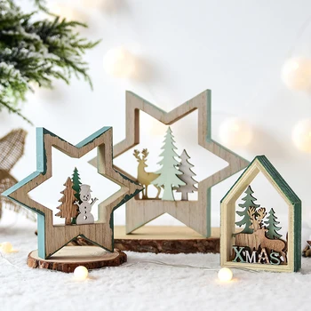Nordic Wooden Mini Christmas Tree Snowman Decoration Ornaments Stars Christmas Decorations for Home Table Adornos De Navidad
Nordic Wooden Mini Christmas Tree Snowman Decoration Ornaments Stars Christmas Decorations for Home Table Adornos De Navidad