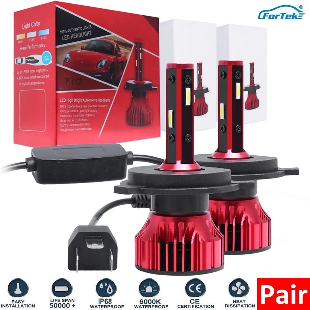 FORTEK 2PCS Car headlight Mini Lamp H7 LED Bulbs H4 H1 H7 H8 H11 Headlamps Kit 9005 HB3 9006 HB4 For Auto 12V 60W 8000LM
FORTEK 2PCS Car headlight Mini Lamp H7 LED Bulbs H4 H1 H7 H8 H11 Headlamps Kit 9005 HB3 9006 HB4 For Auto 12V 60W 8000LM