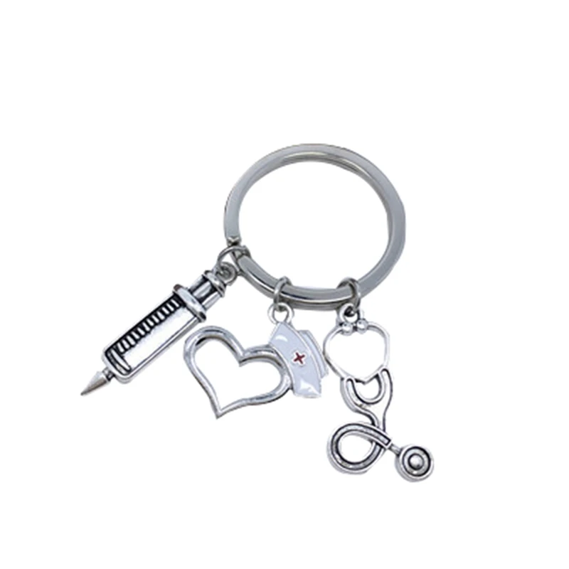 Syringe Stethoscope Keychain Key Chain Keyring Doctor Nurse Physicians Medical Graduation Gift Jewelry
Syringe Stethoscope Keychain Key Chain Keyring Doctor Nurse Physicians Medical Graduation Gift Jewelry